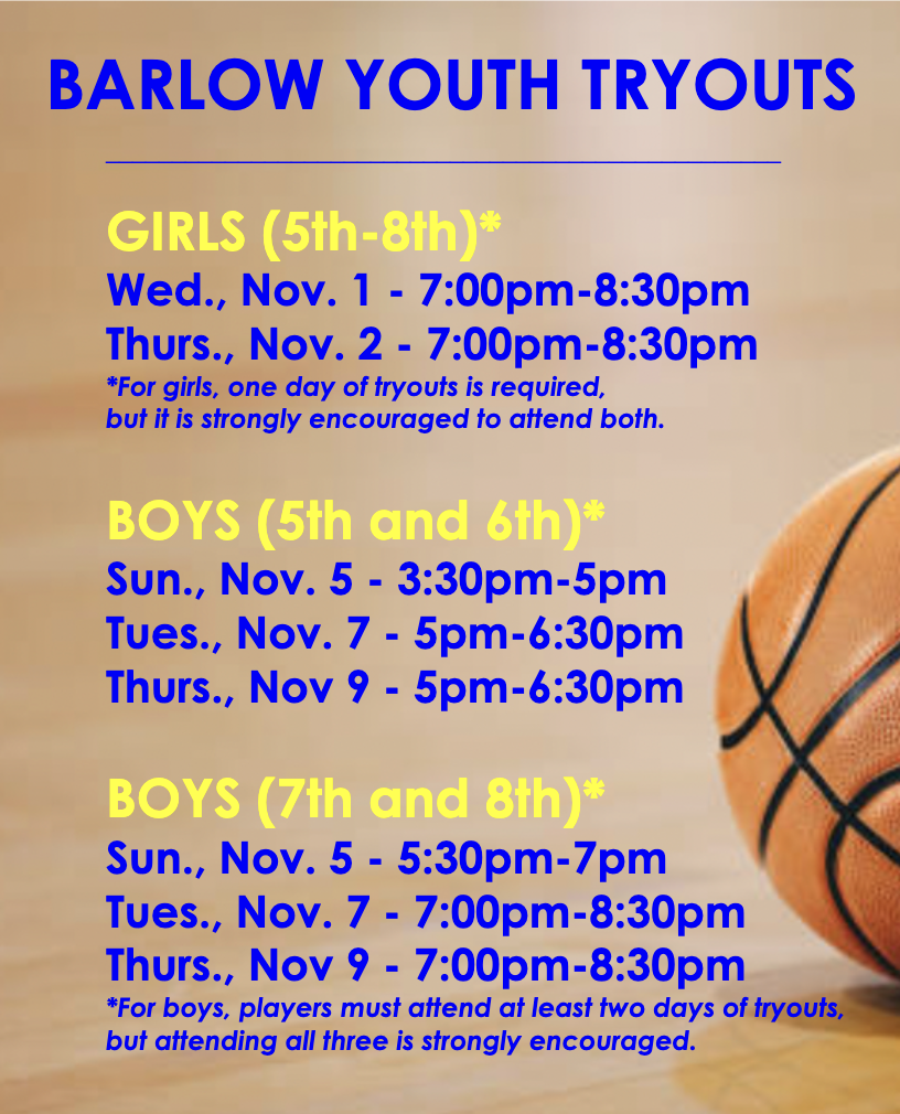 Barlow Youth Basketball Association > Home